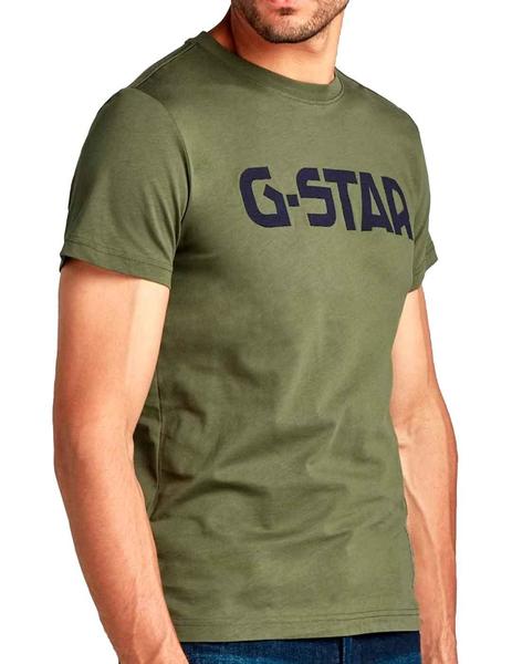 congelador siga adelante ancla Camiseta G Star hombre verde militar | Envío Gratis