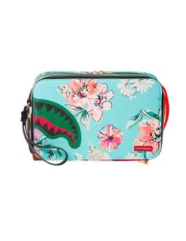 Cartera Sprayground estampada con flores azules