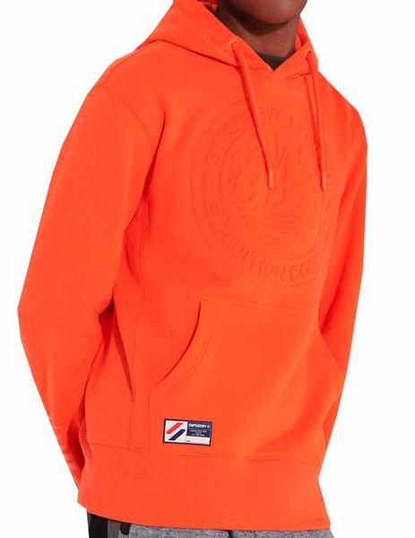 frío Desnudarse comprador Sudadera capucha Superdry naranja fluorescente talla XL